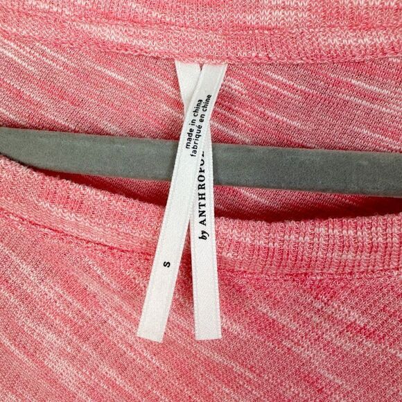 ANTHROPOLOGIE | Damiana Pink Asymmetrical Pullover Knit Top Women’s Size Small - Picture 8 of 11
